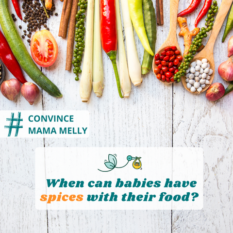 When can babies have spices with their food?